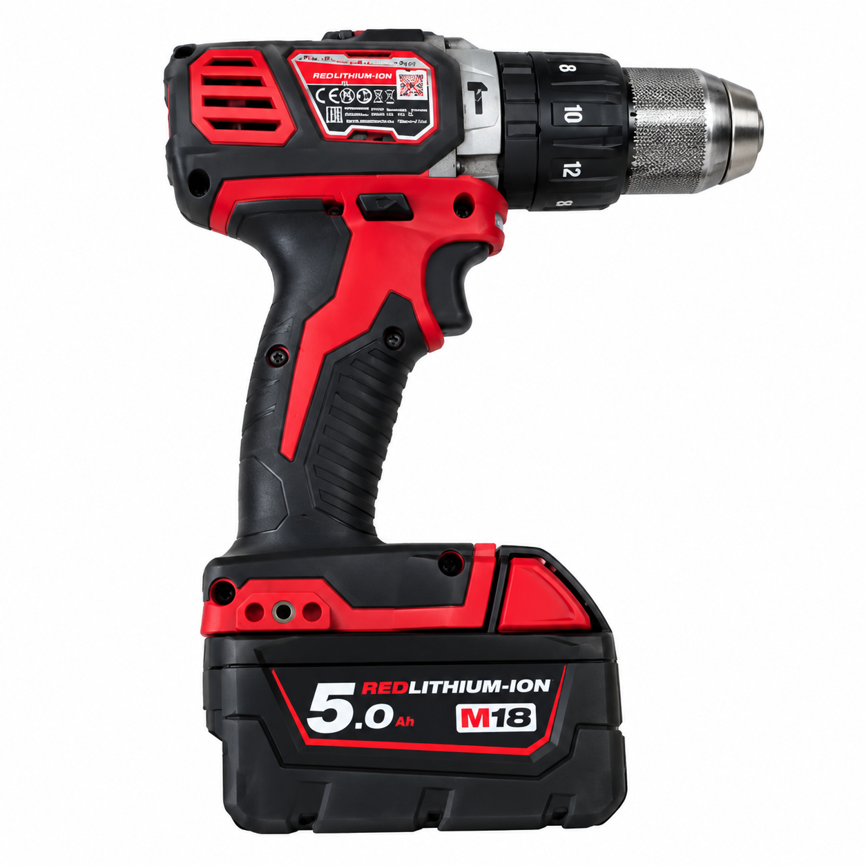 دریل شارژی Milwaukee M18 نمای جانبی